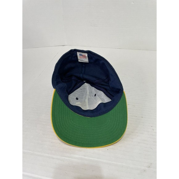 Vintage Notre Dame Fighting Irish Fitted Hat 7 1/4, Dark Blue, Embroidered, USA - Picture 5 of 8
